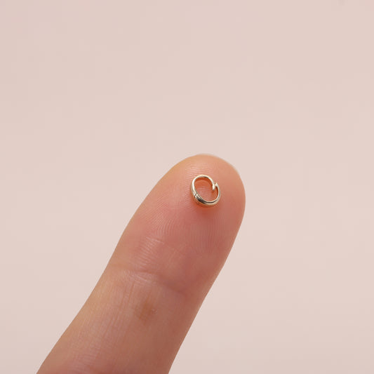 18K Solid Gold DIY Openable Charm Bail