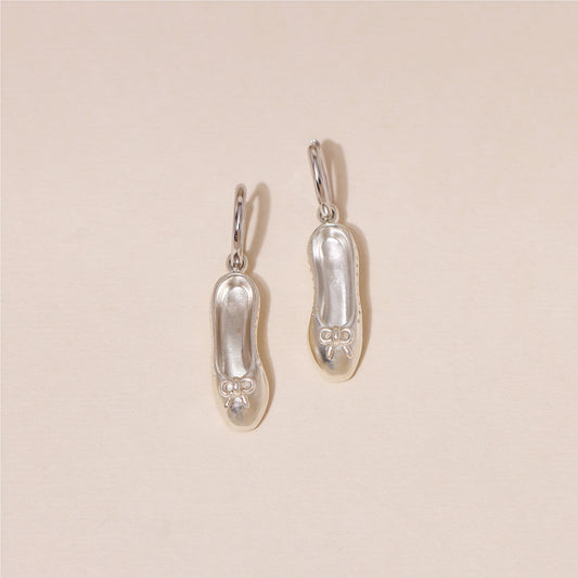 Ballet Shoes Hoop Earrings
