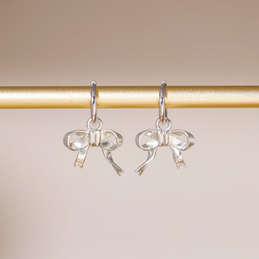 Bow Hoop Earrings