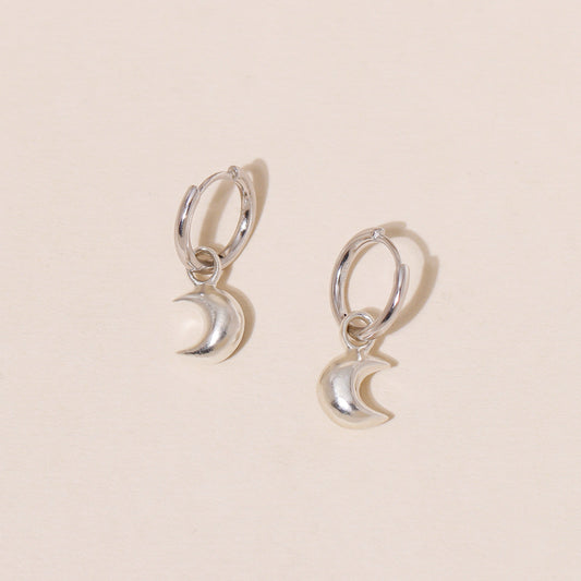 Little Moon Hoop Earrings