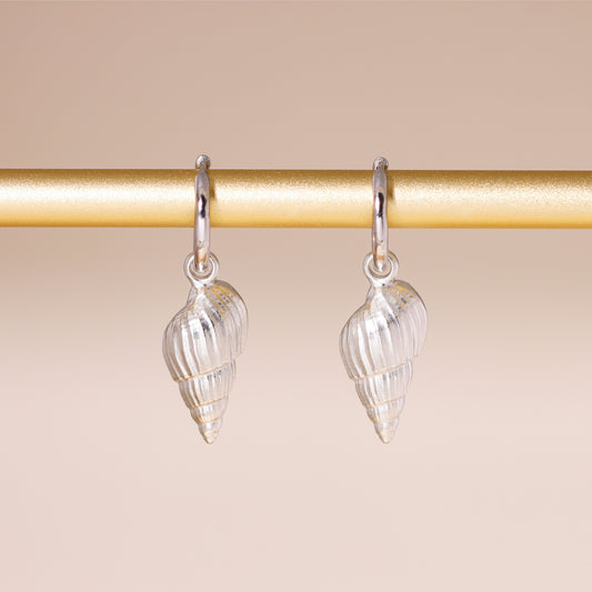 Sea Shell Hoop Earrings