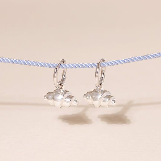 Pre-Baked Croissant Hoop Earrings