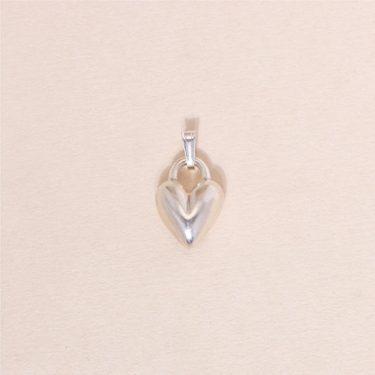 Puffy Heart Charm Necklace