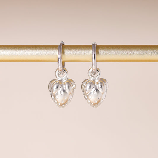 Strawberry Hoop Earrings