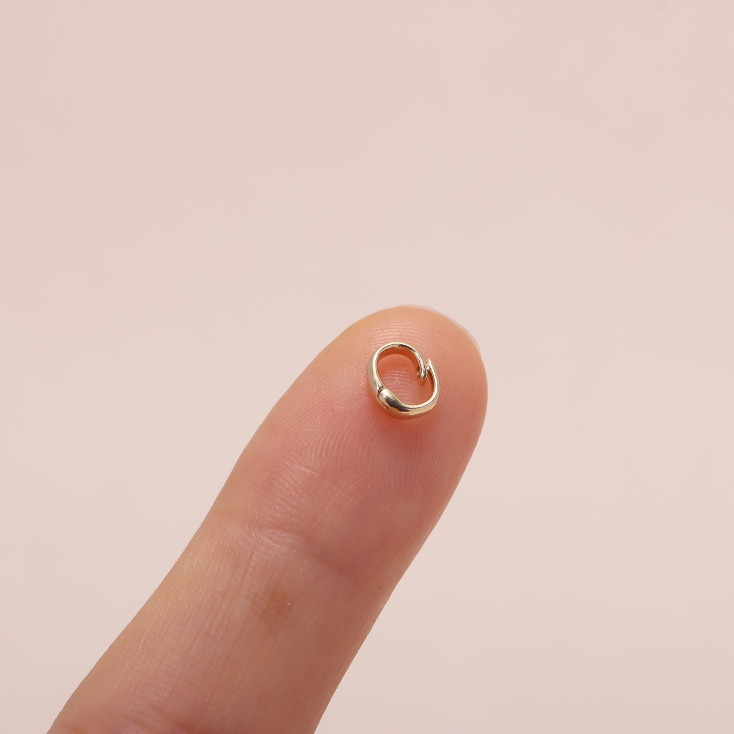 18K Solid Gold DIY Openable Charm Bail