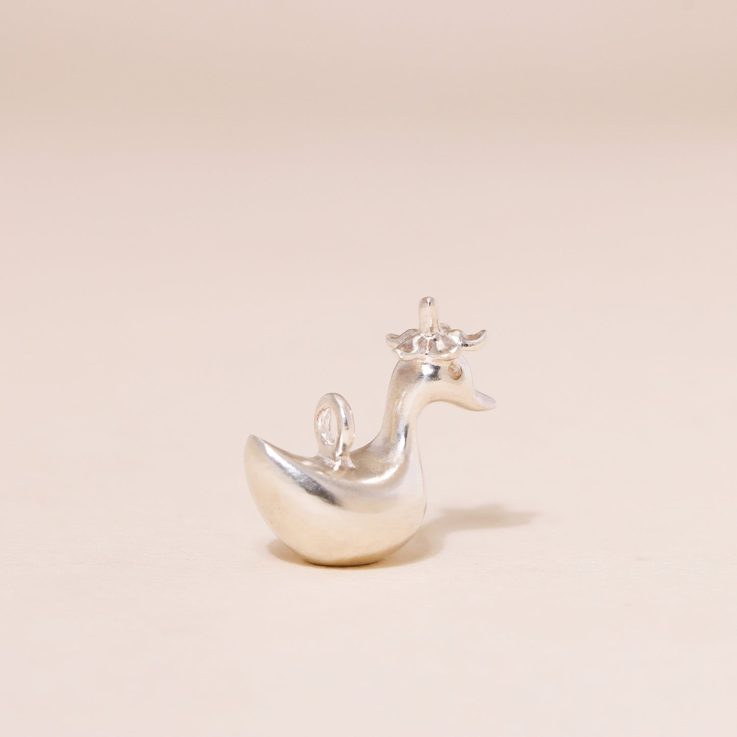 Baby Flower Hat Duckling Charm Necklace
