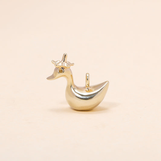 Baby Flower Hat Duckling Charm Necklace
