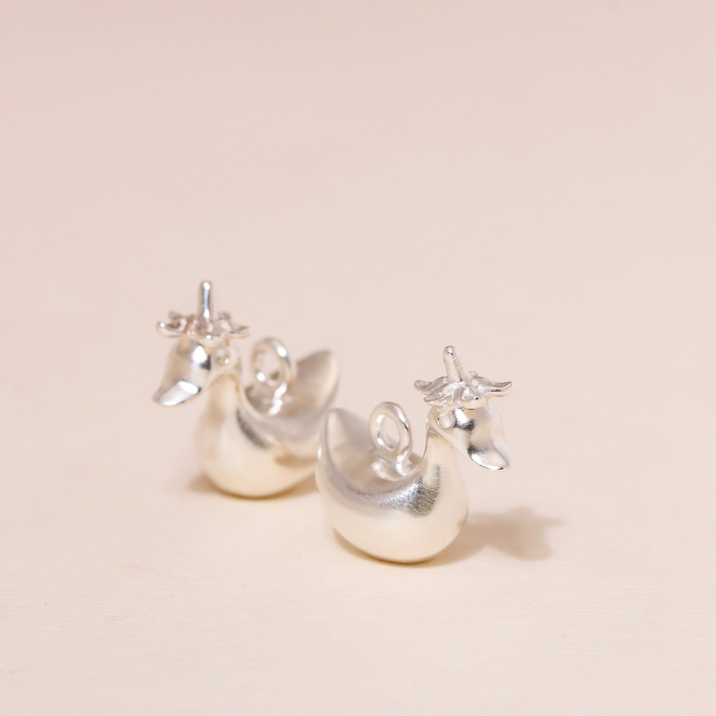 Baby Flower Hat Duckling Charm Necklace