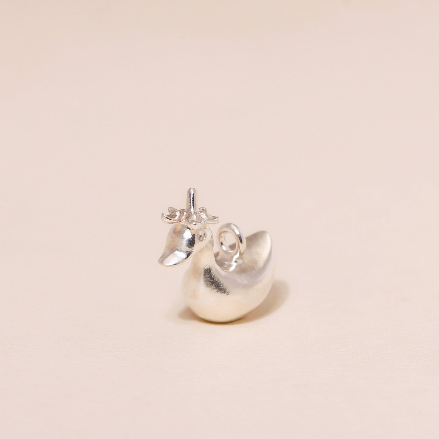 Baby Flower Hat Duckling Charm Necklace