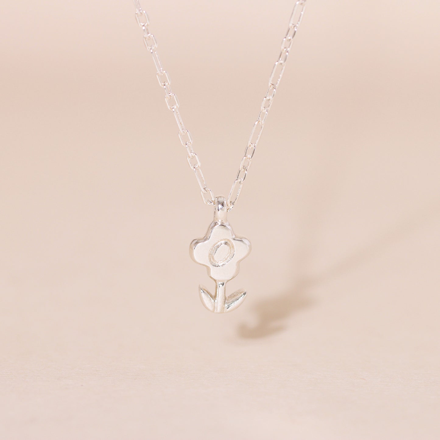 Blossoming Flower Charm Necklace