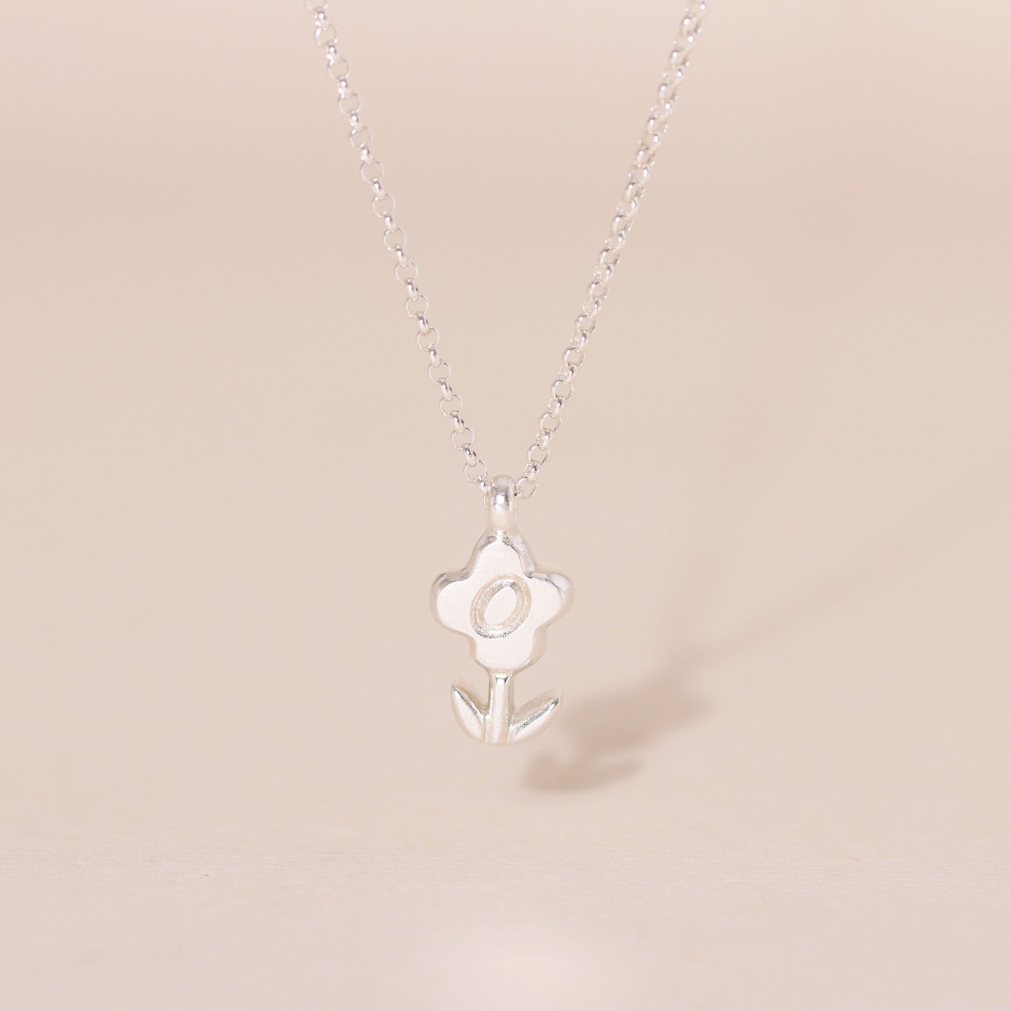 Blossoming Flower Charm Necklace