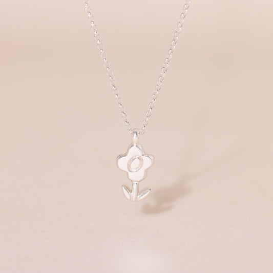Blossoming Flower Charm Necklace