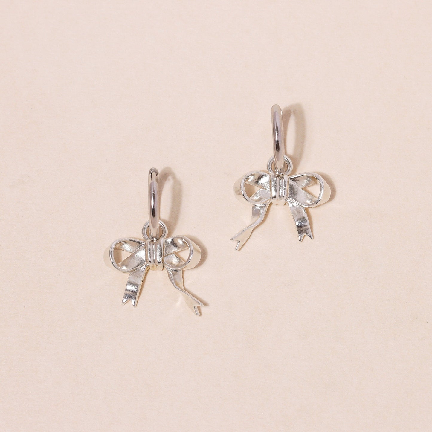 Bow Hoop Earrings