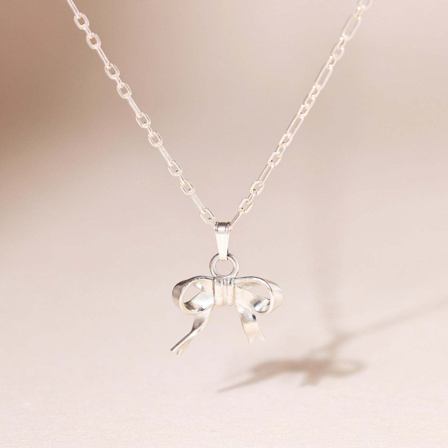 Bow Charm Necklace