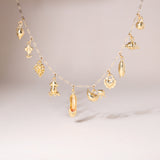18K Solid Gold DIY Openable Small Charm Bail