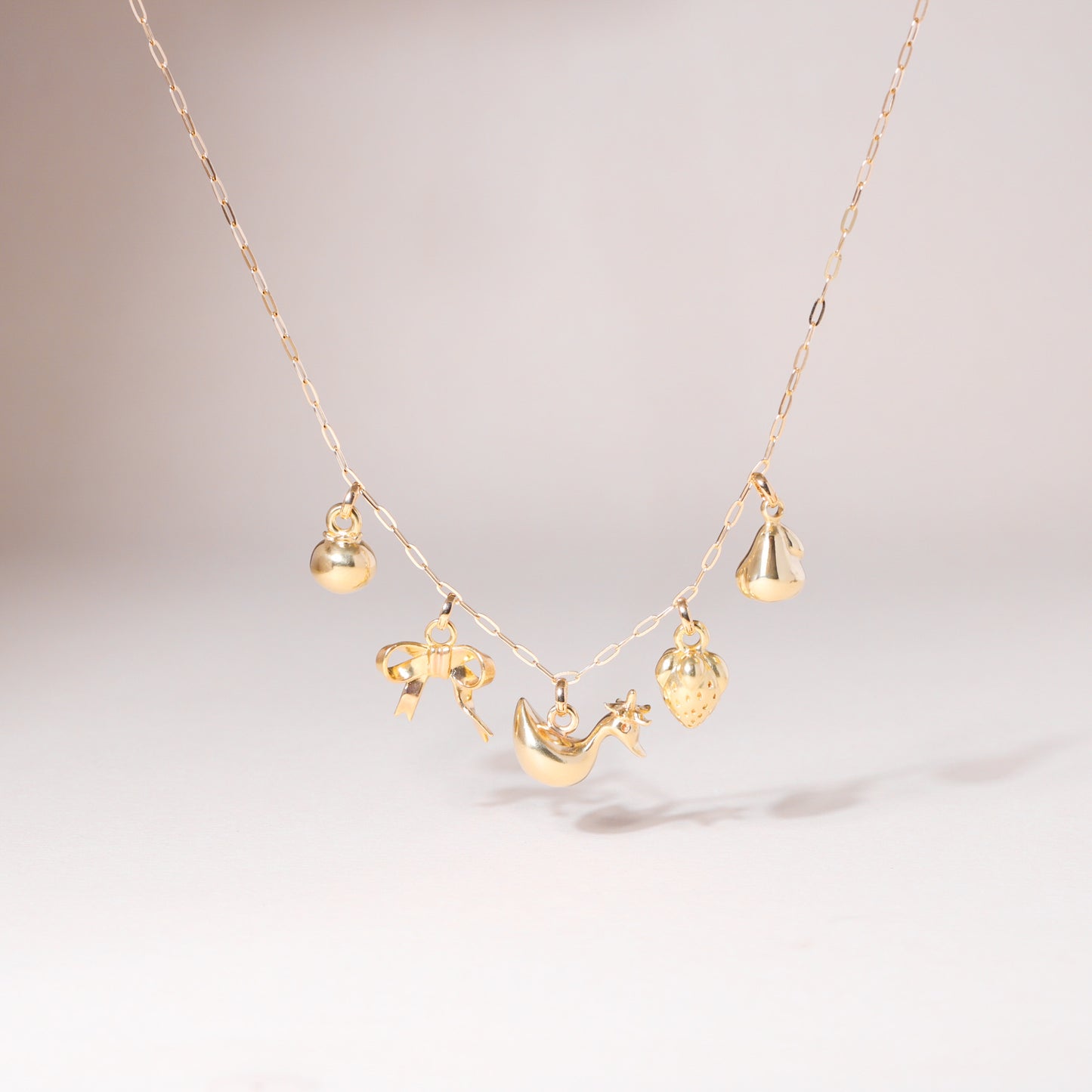 18K Solid Gold DIY Openable Small Charm Bail
