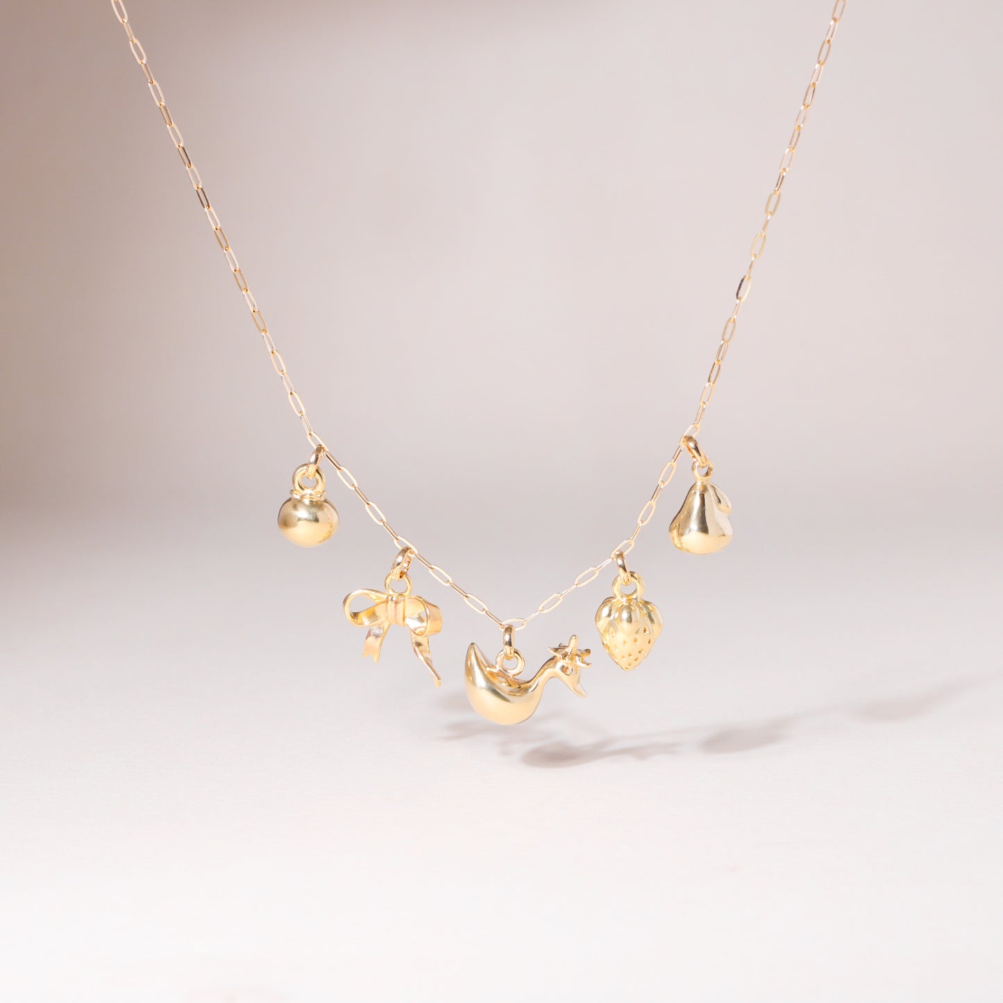 DIY Your Own Story Charm Necklace 14K Solid Gold