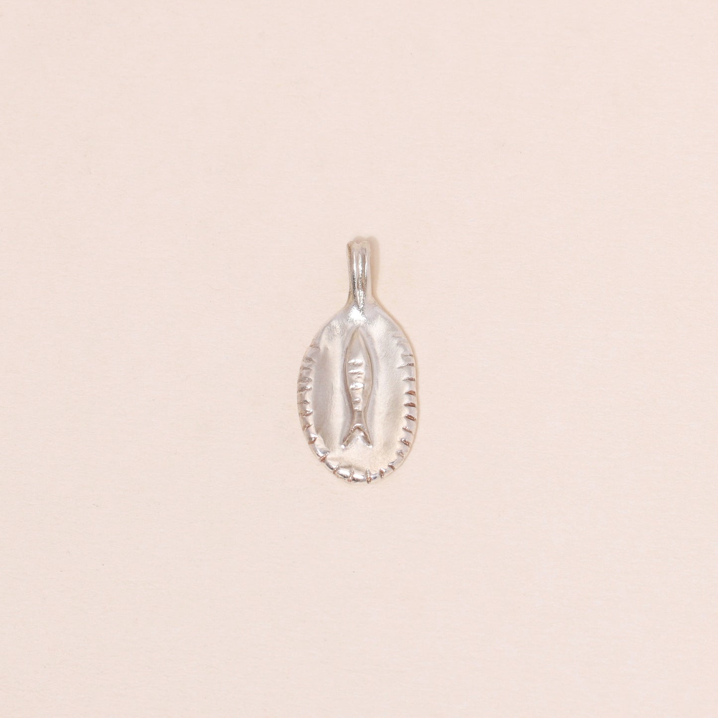 Fish in Plate Charm Necklace