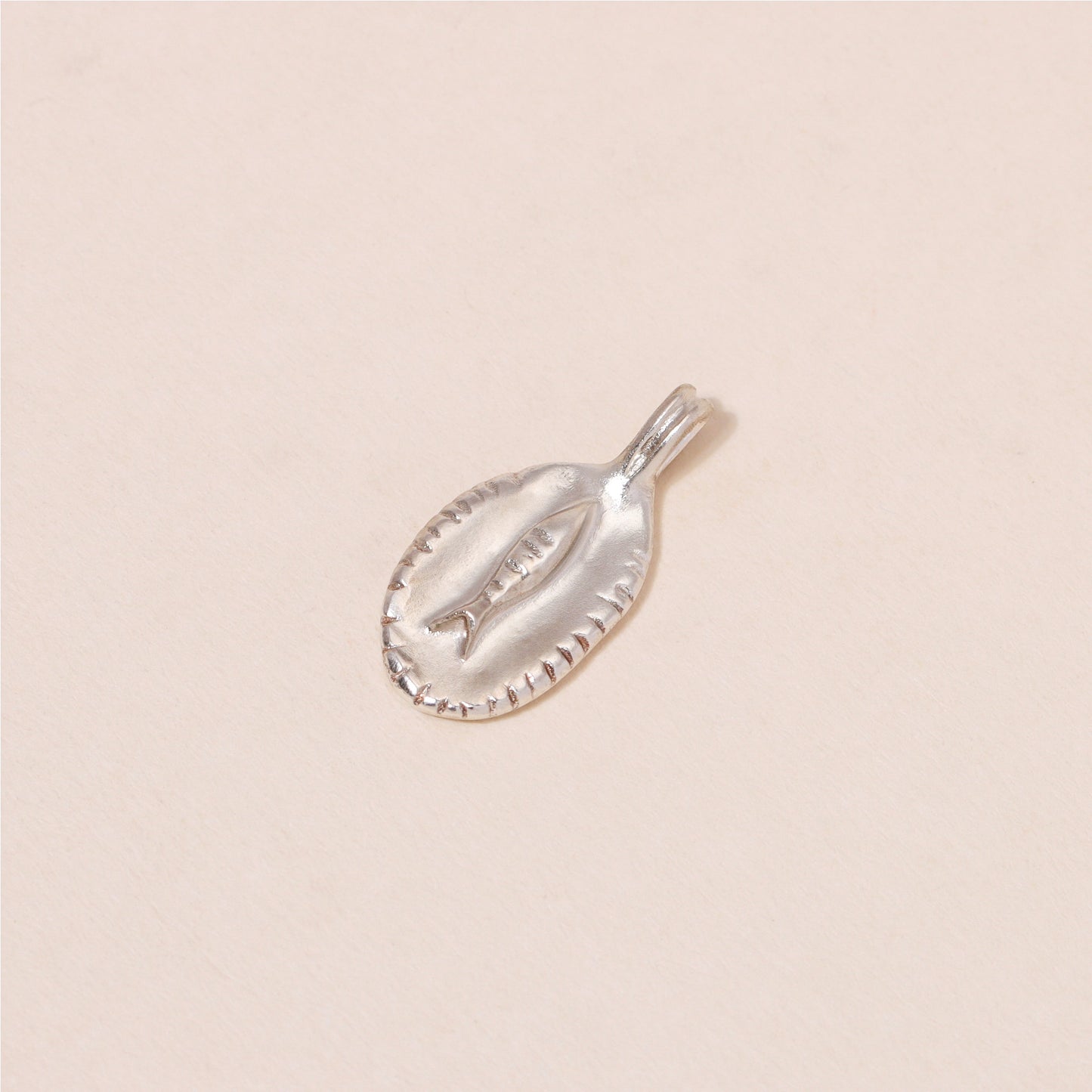Fish in Plate Charm Necklace