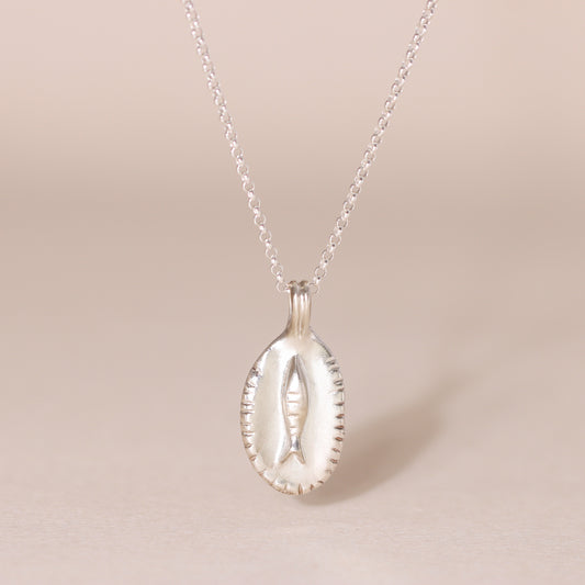 Fish in Plate Charm Necklace