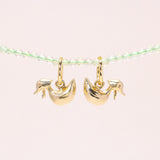 Foulard Duckling Hoop Earrings 14K Solid Gold