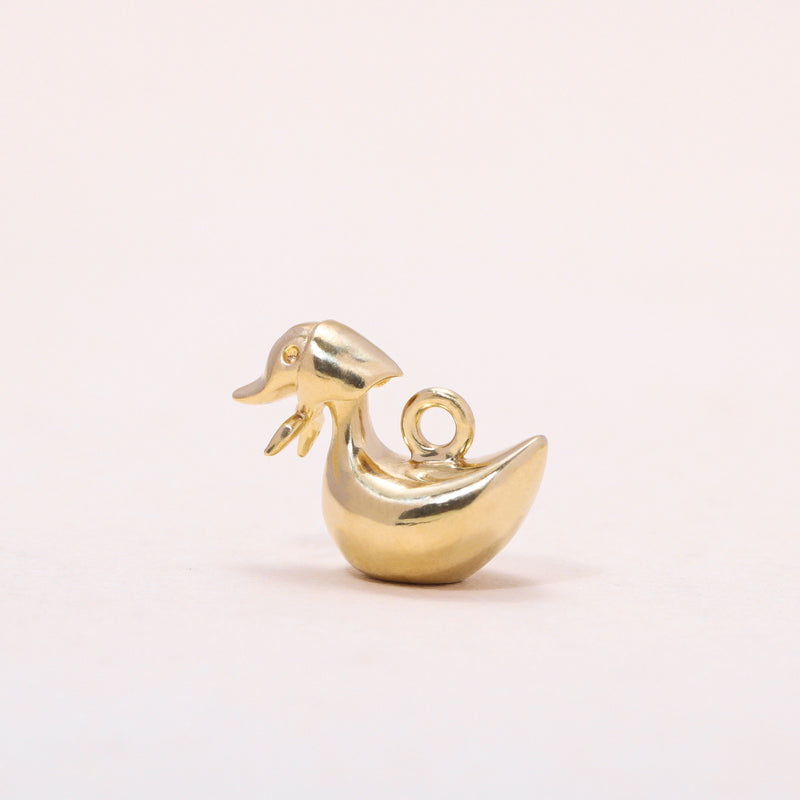 Foulard Duckling Hoop Earrings 14K Solid Gold