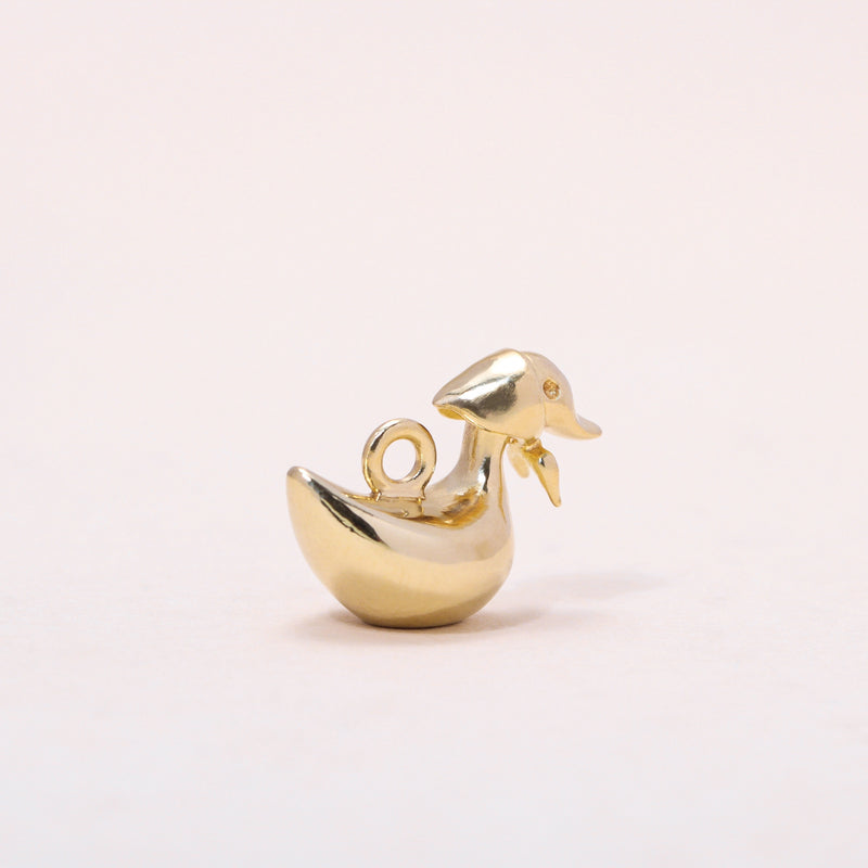 Foulard Duckling Hoop Earrings 14K Solid Gold