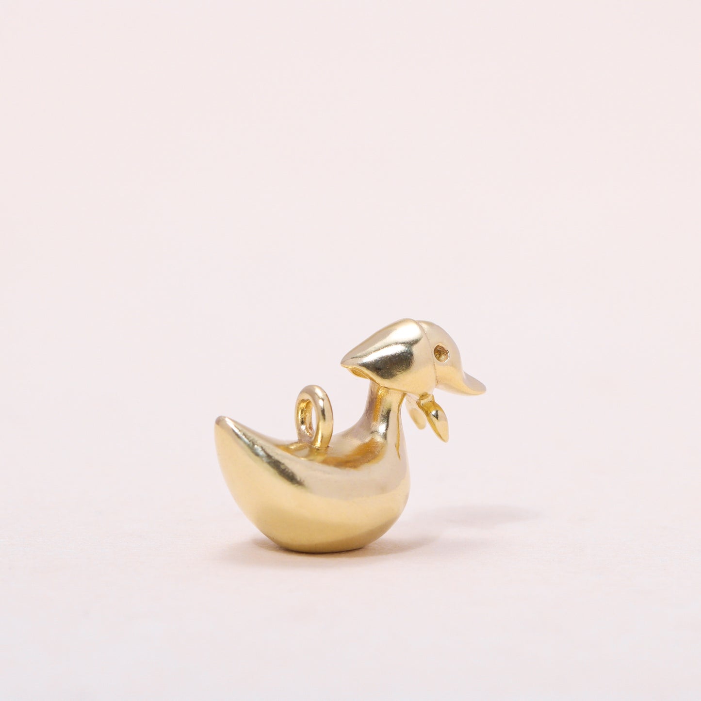 Foulard Duckling Charm Necklace 14K Solid Gold