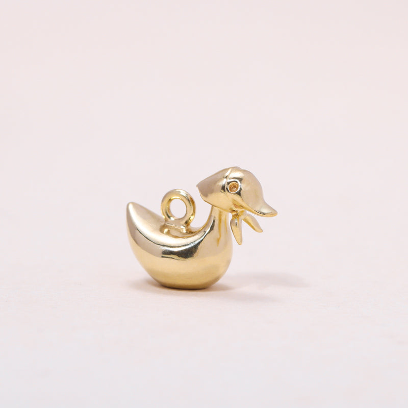Foulard Duckling Hoop Earrings 14K Solid Gold
