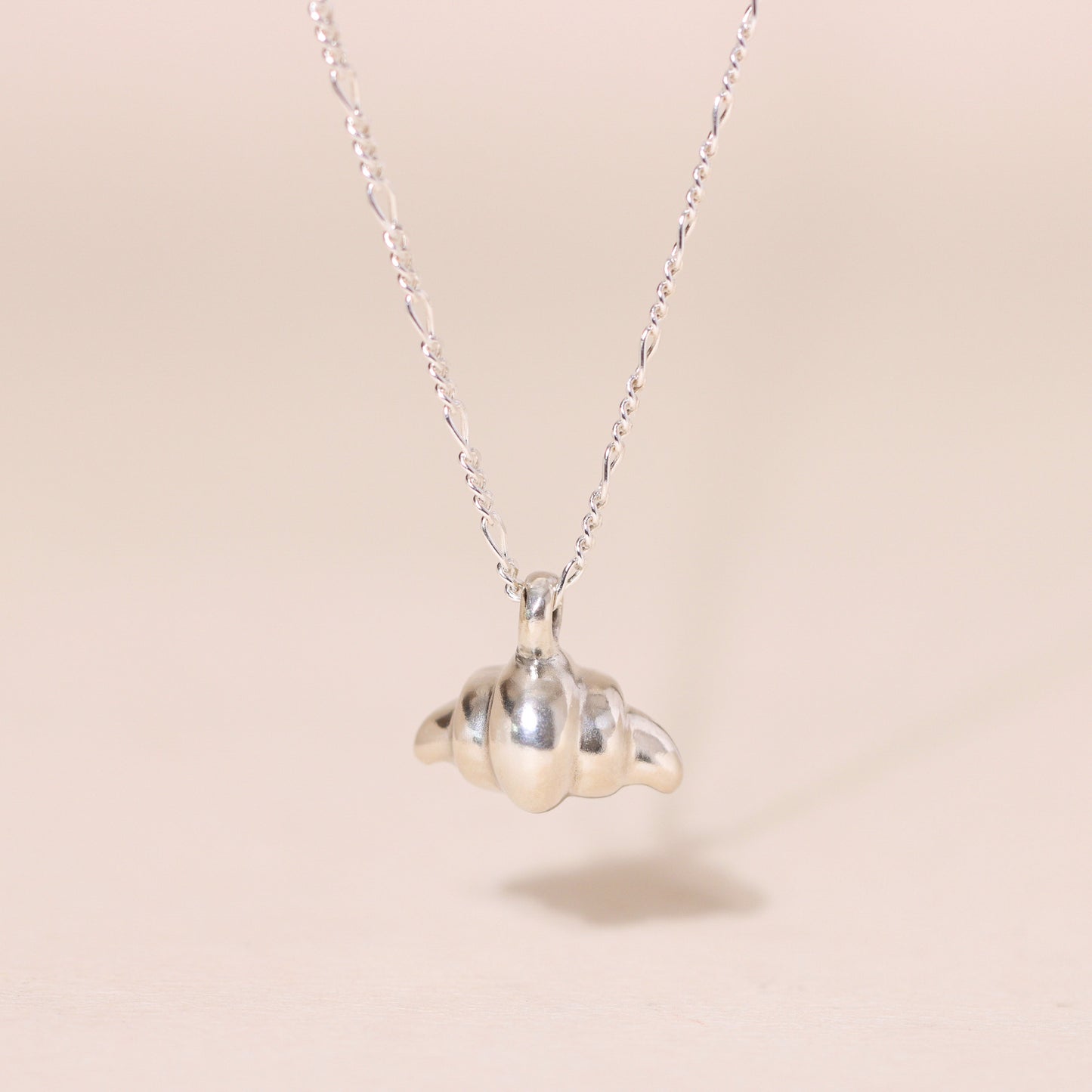 Freshly-Baked Croissant Charm Necklace