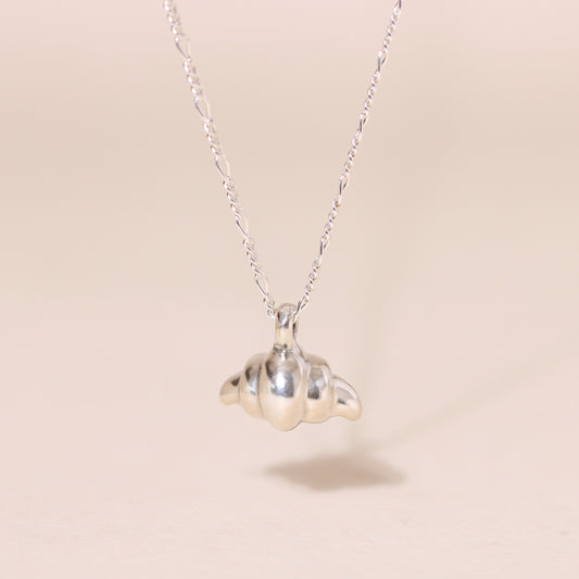 Freshly-Baked Croissant Charm Necklace