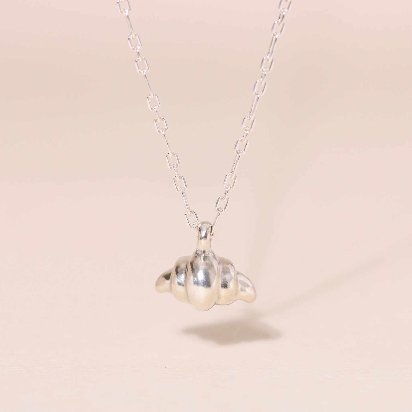 Freshly-Baked Croissant Charm Necklace