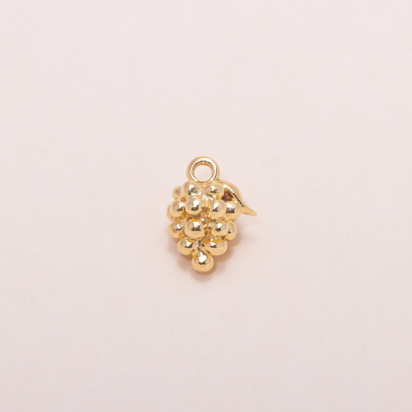 Grape Hoop Earrings 14K Solid Gold