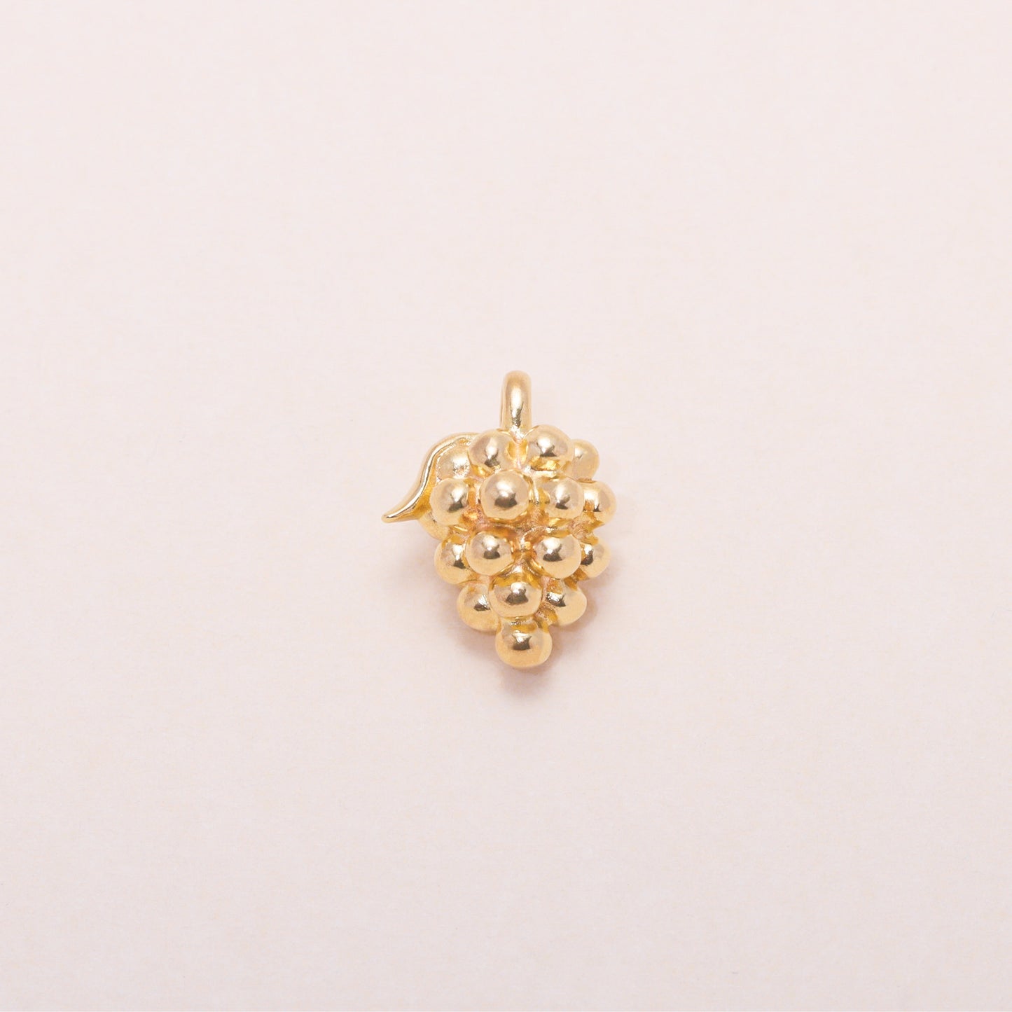 Grape Charm Necklace 14K Solid Gold