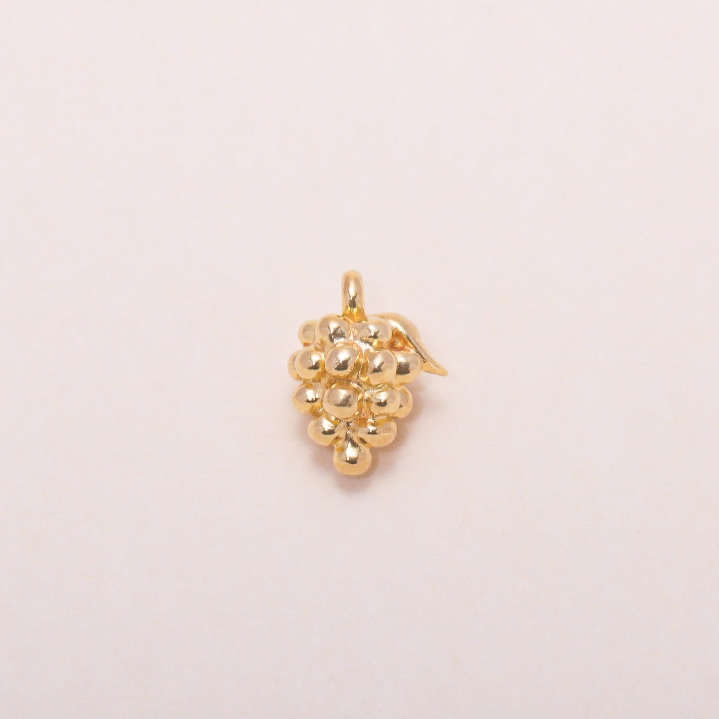 Grape Charm Necklace 14K Solid Gold