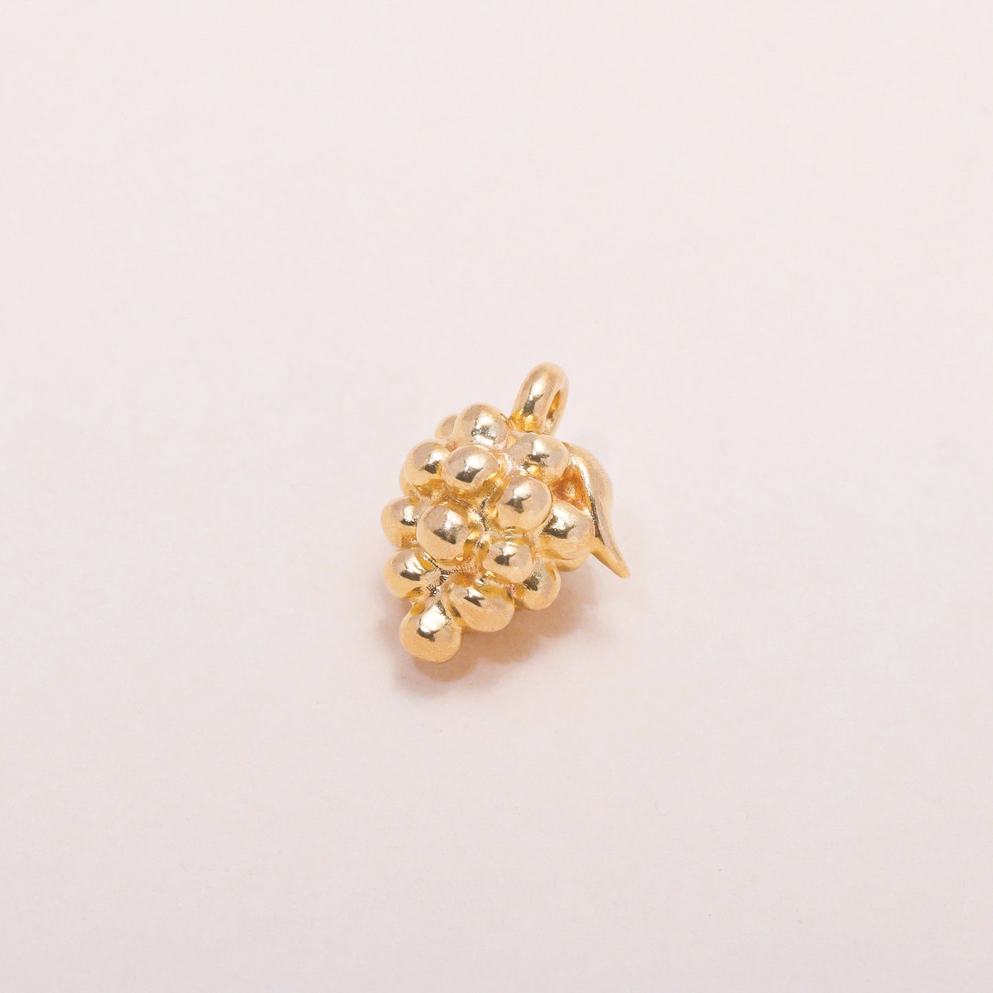 Grape Charm Necklace 14K Solid Gold