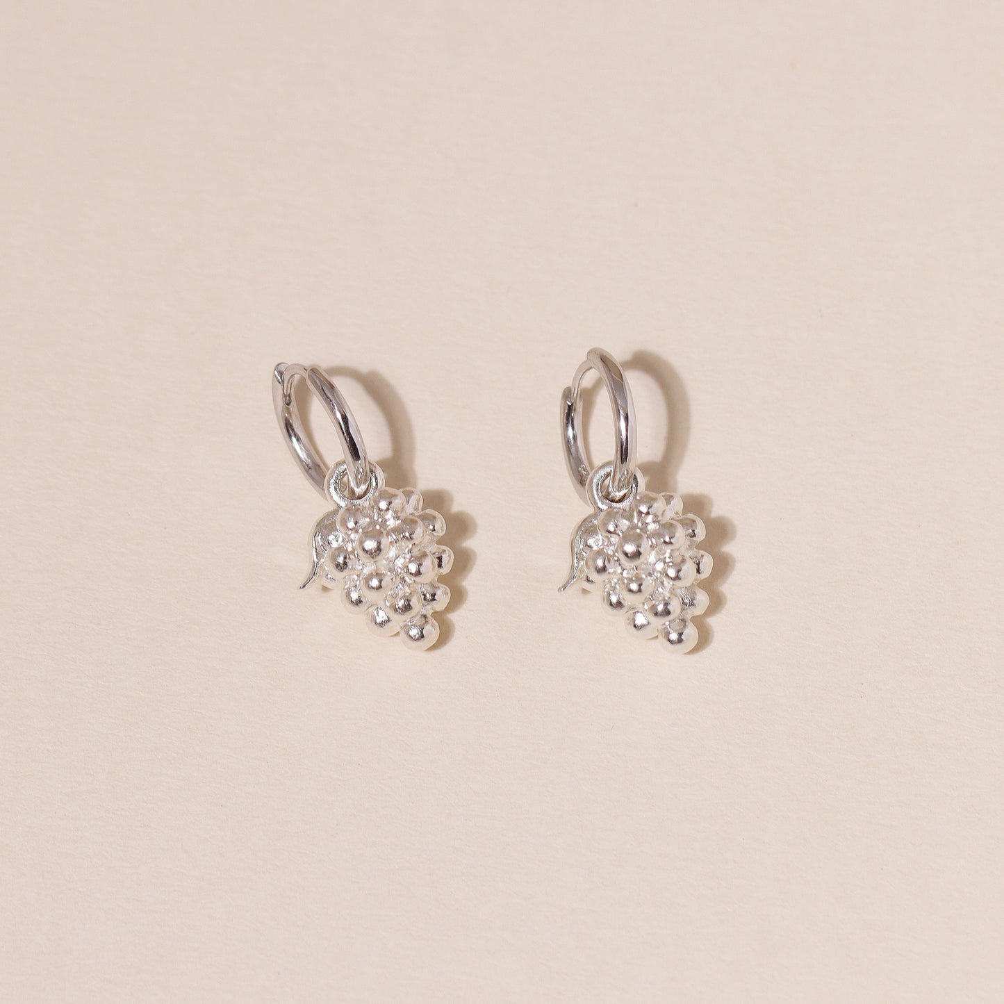 Grape Hoop Earrings