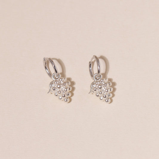 Grape Hoop Earrings