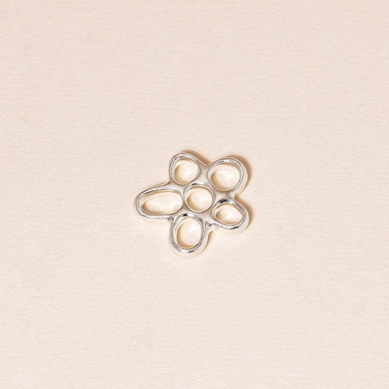 Hollow Flower Charm Necklace