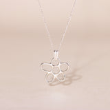Hollow Flower Charm Necklace