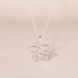 Hollow Flower Charm Necklace