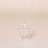 Hollow Flower Charm Necklace