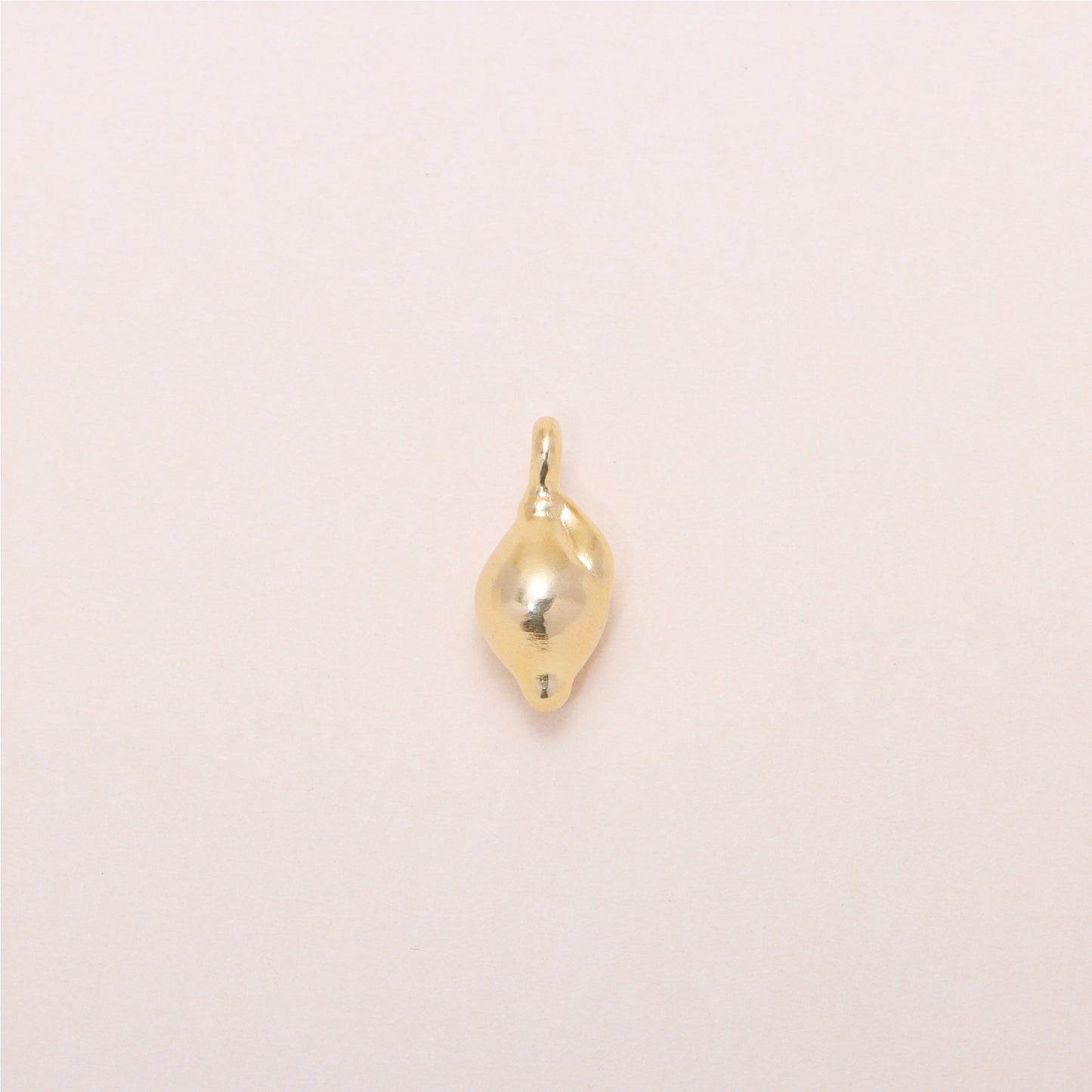 Lemon Charm Necklace 14K Solid Gold