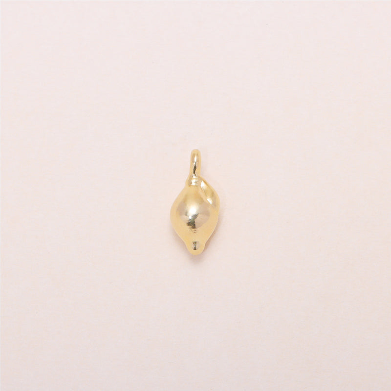 Lemon Charm Necklace 14K Solid Gold