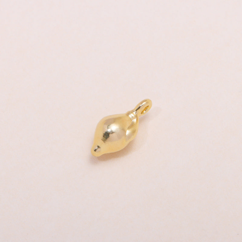 Lemon Charm Necklace 14K Solid Gold