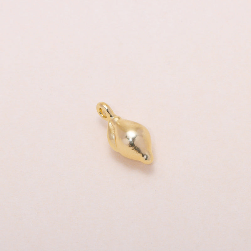 Lemon Charm Necklace 14K Solid Gold