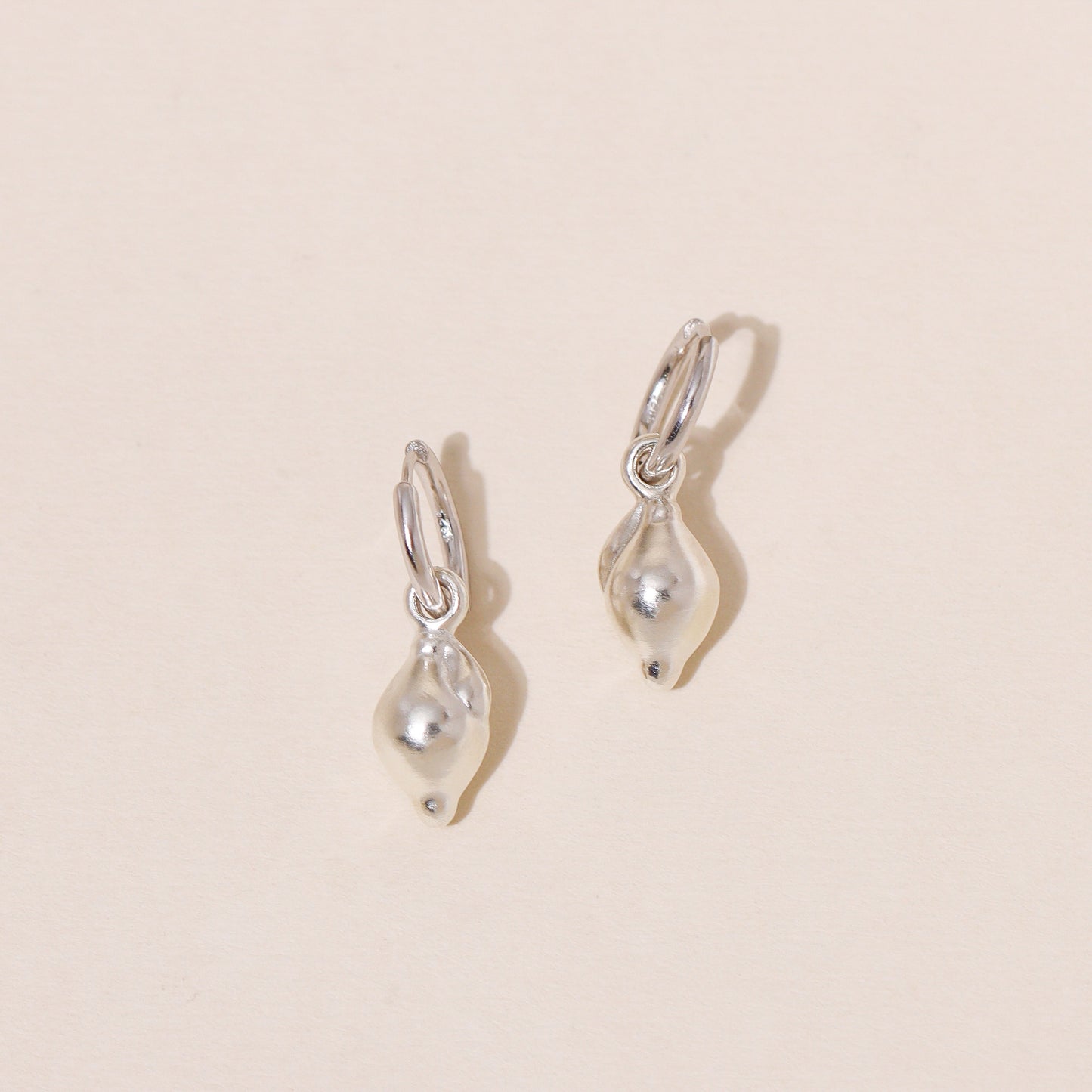 Lemon Hoop Earrings