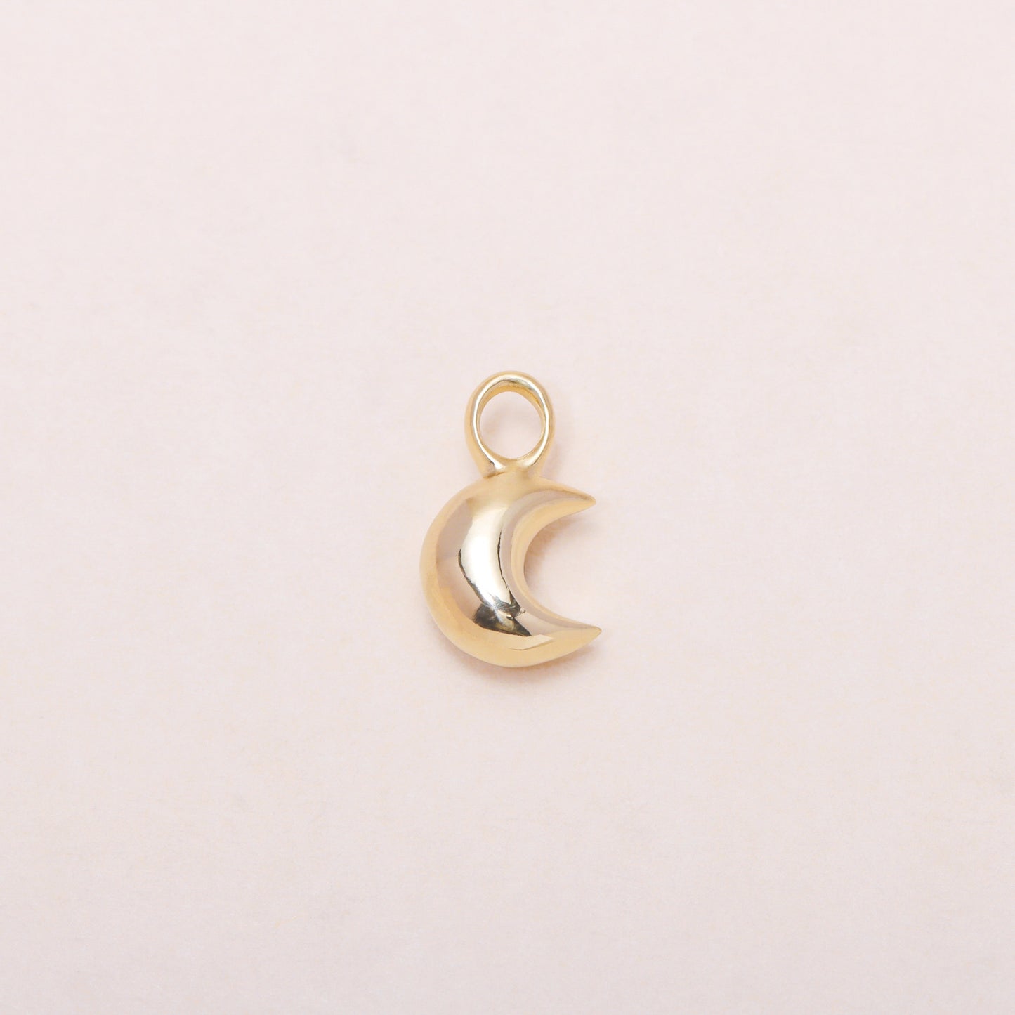 Star Moon Hoop Earrings 14K Solid Gold