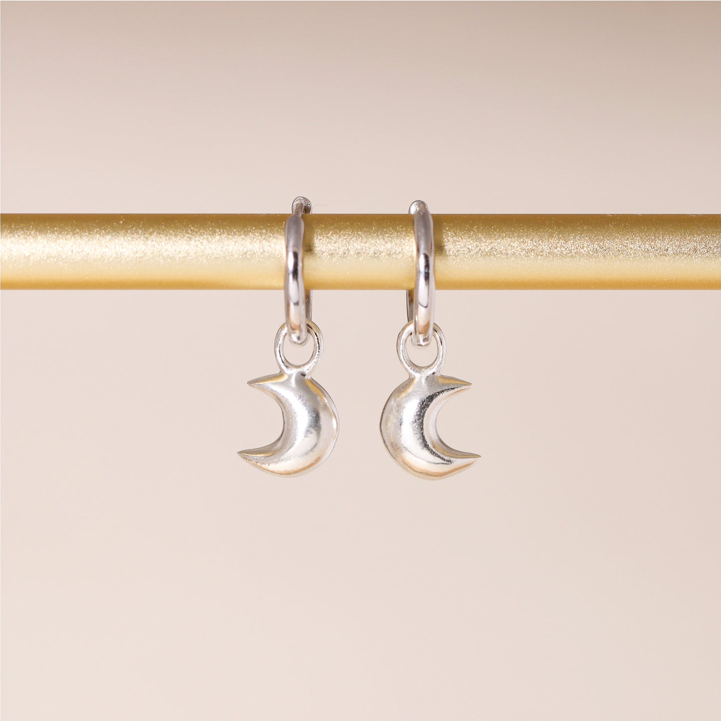 Little Moon Hoop Earrings