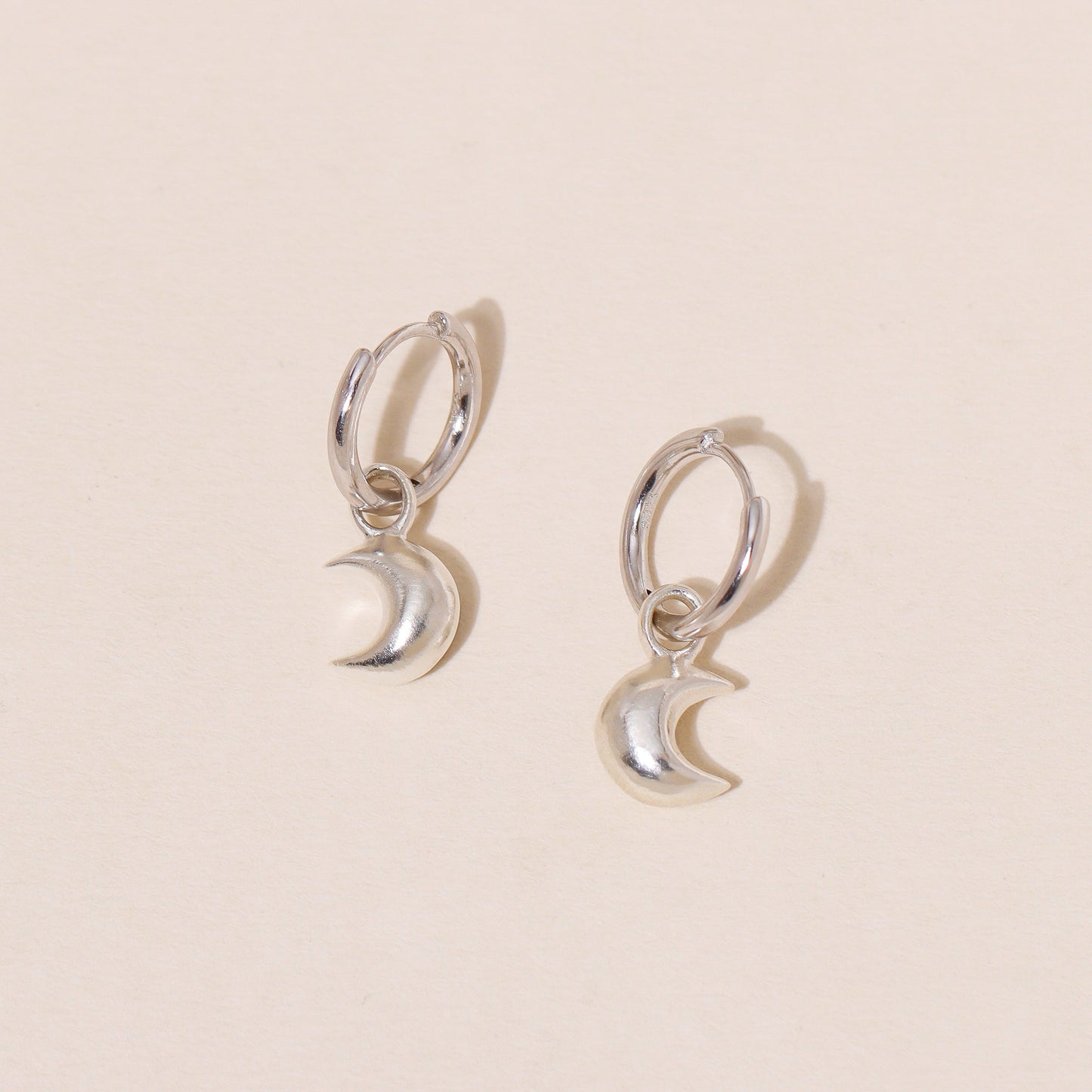 Little Moon Hoop Earrings